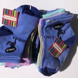 6 Pack Toddler 12-24 Months socks Mommy And Me